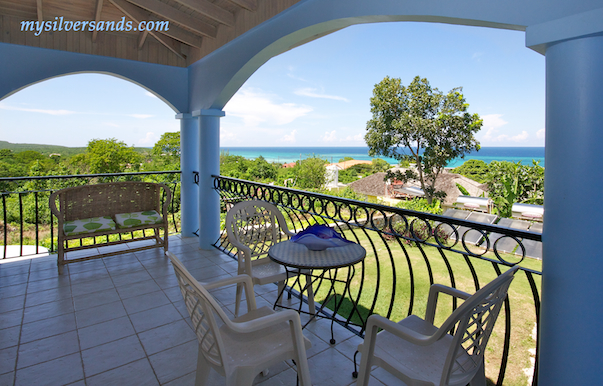 balcony at blue moon villa silver sands jamaica