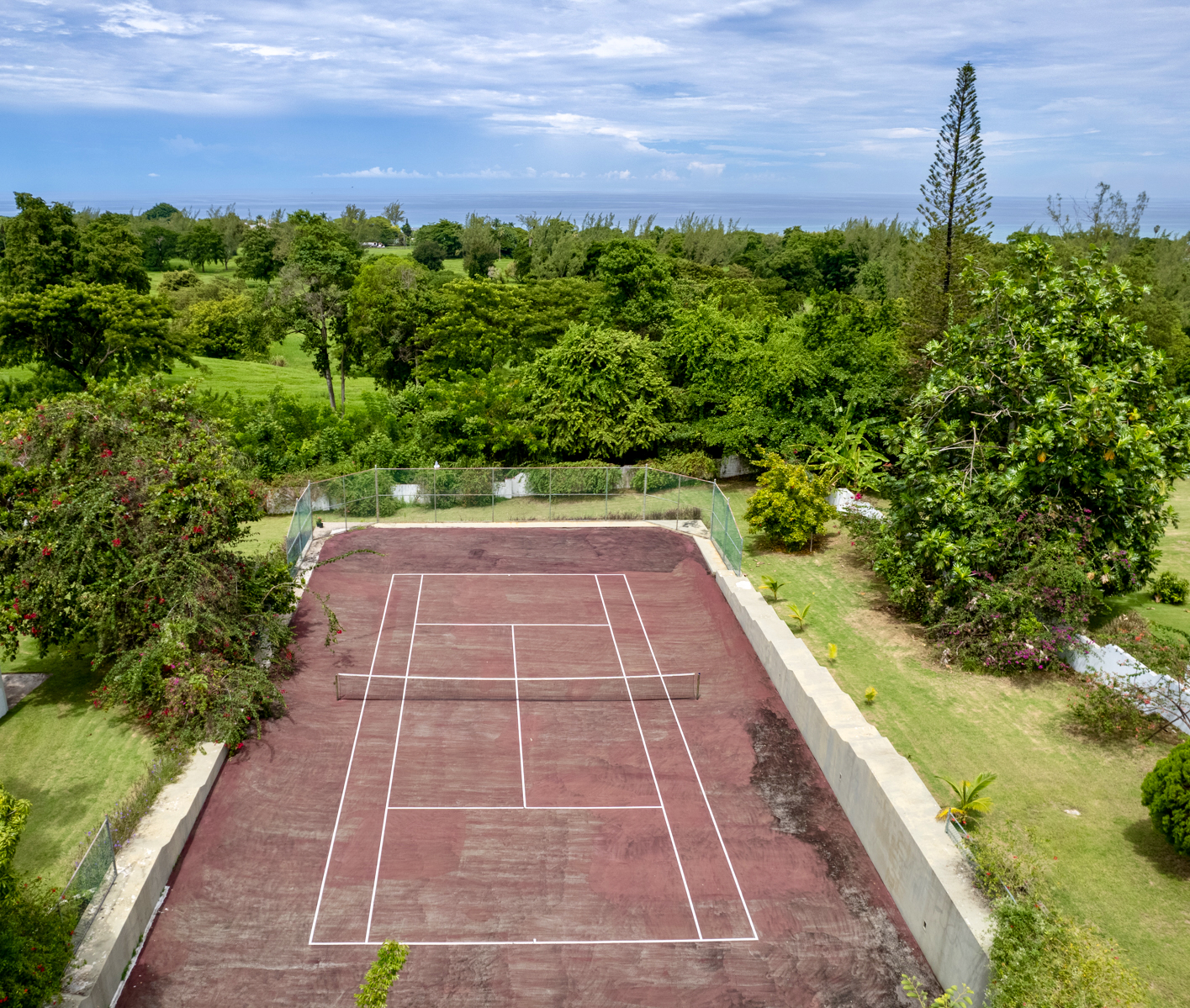 private tennis court