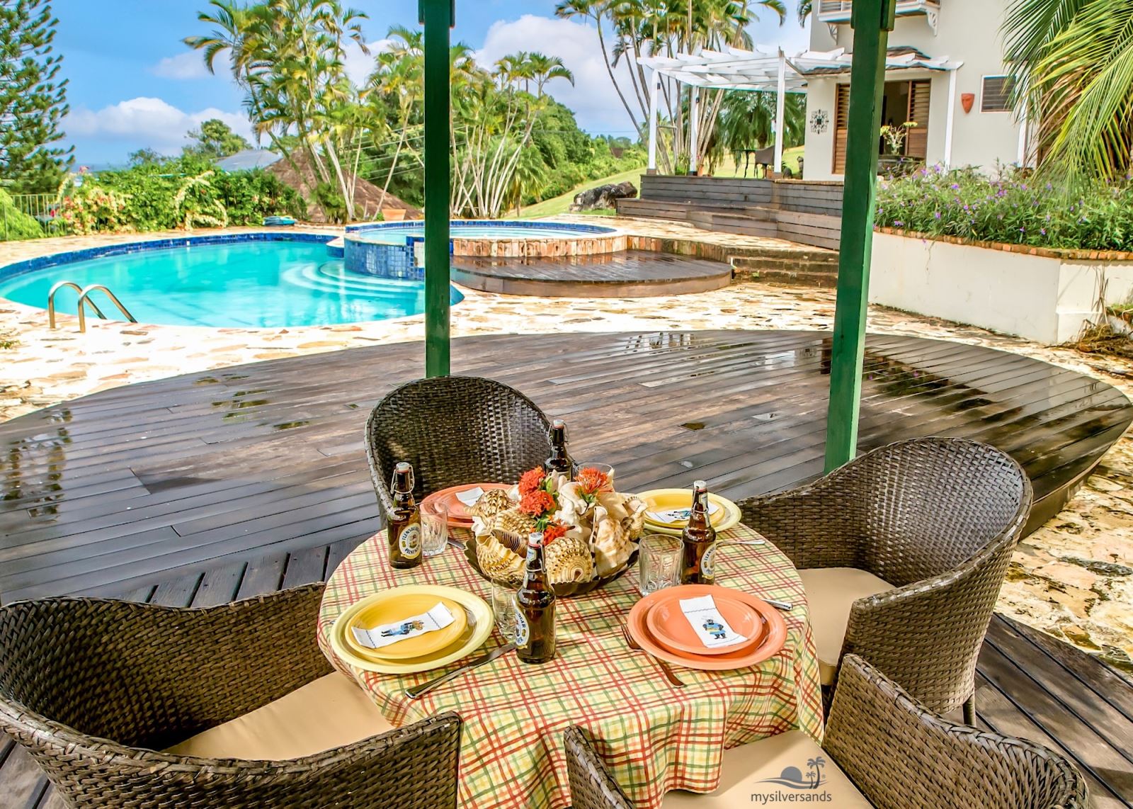 poolside gazebo