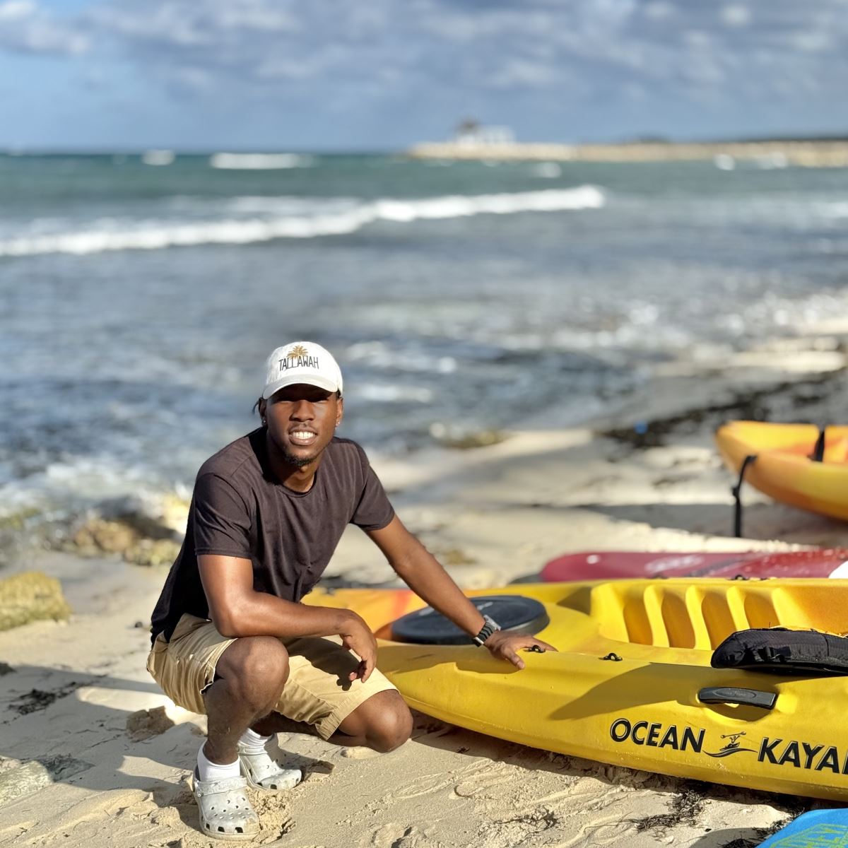 watersports equipment on the beach