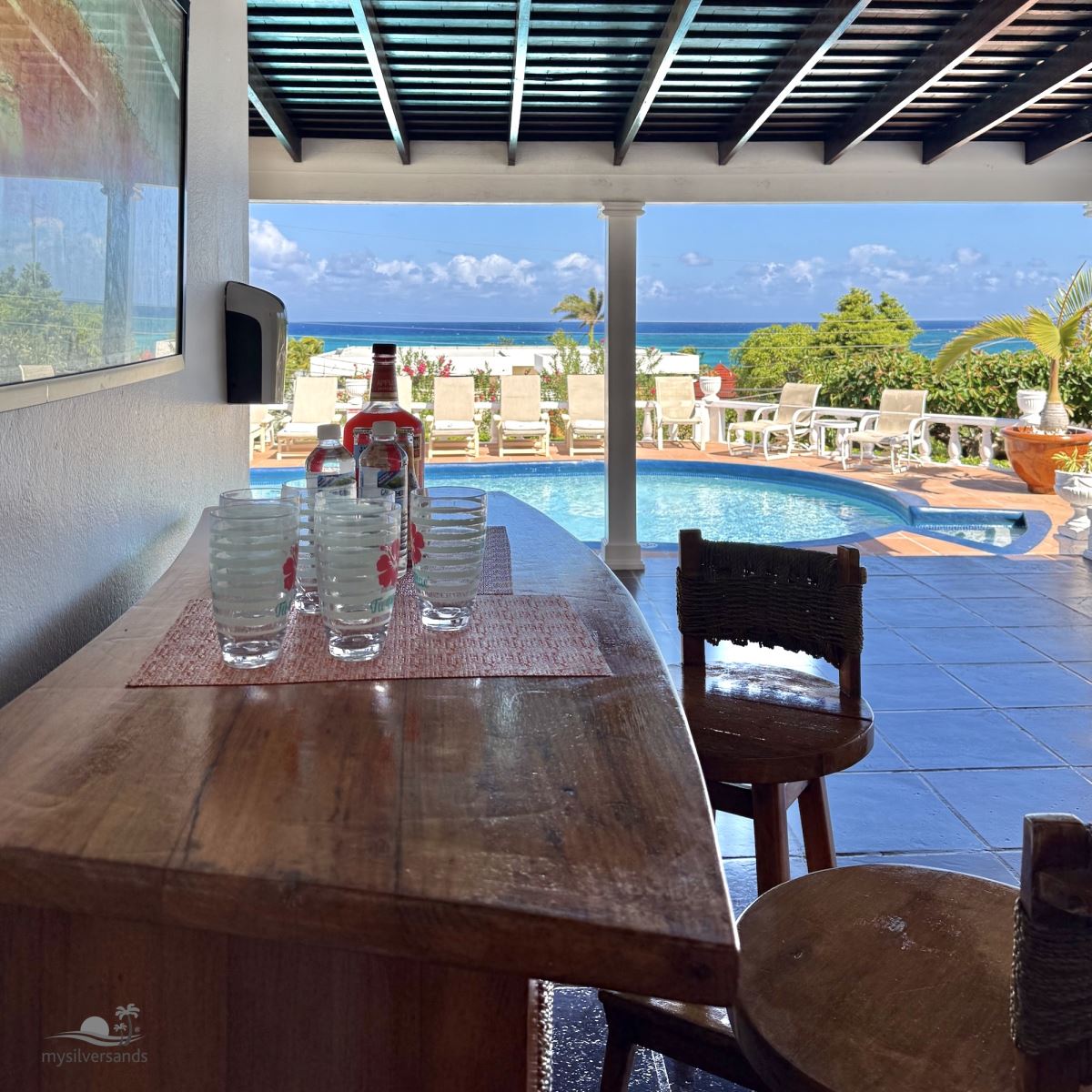 bar on the verandah